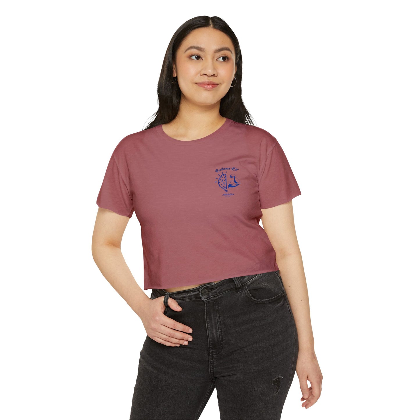 Crop Top - Women's 'Built for the Breaking Point' Surf Your Storm Collection for ResilienceRX Athletics