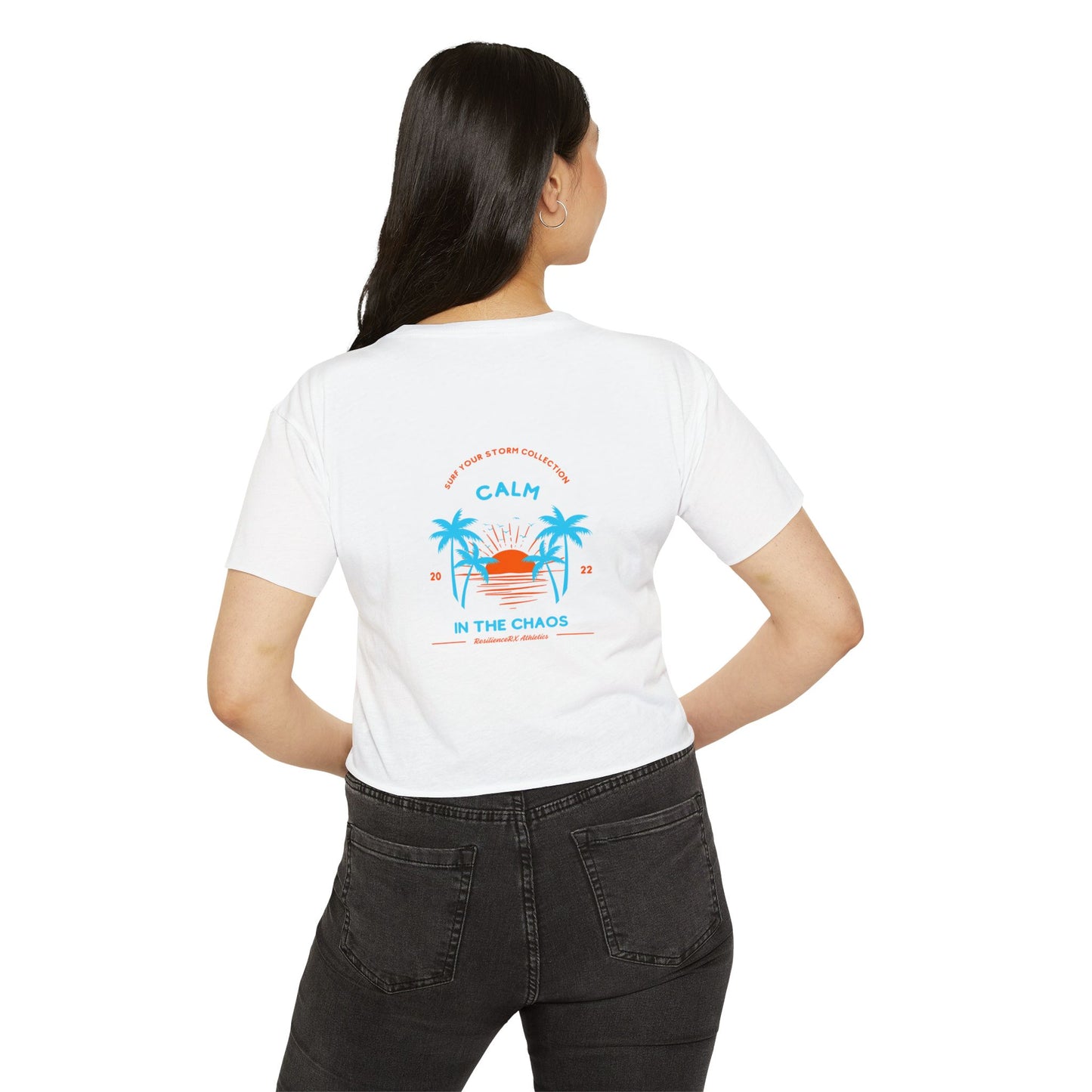 Crop Top - Calm in the Chaos Crop - Surf Your Storm Summer Collection