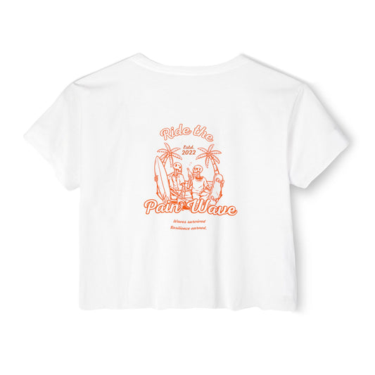 Crop Top Surf your Storm - Ride the Pain Wave - Summer Collection