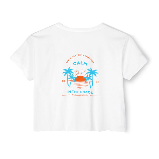 Crop Top - Calm in the Chaos Crop - Surf Your Storm Summer Collection